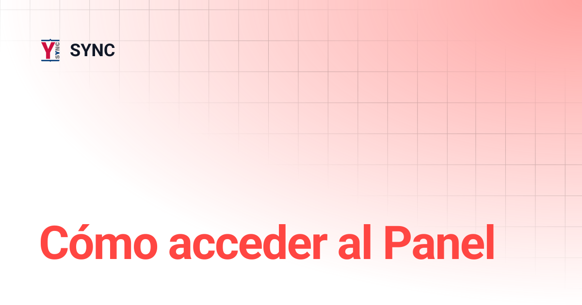 Cómo acceder al Panel | Español | SYNC